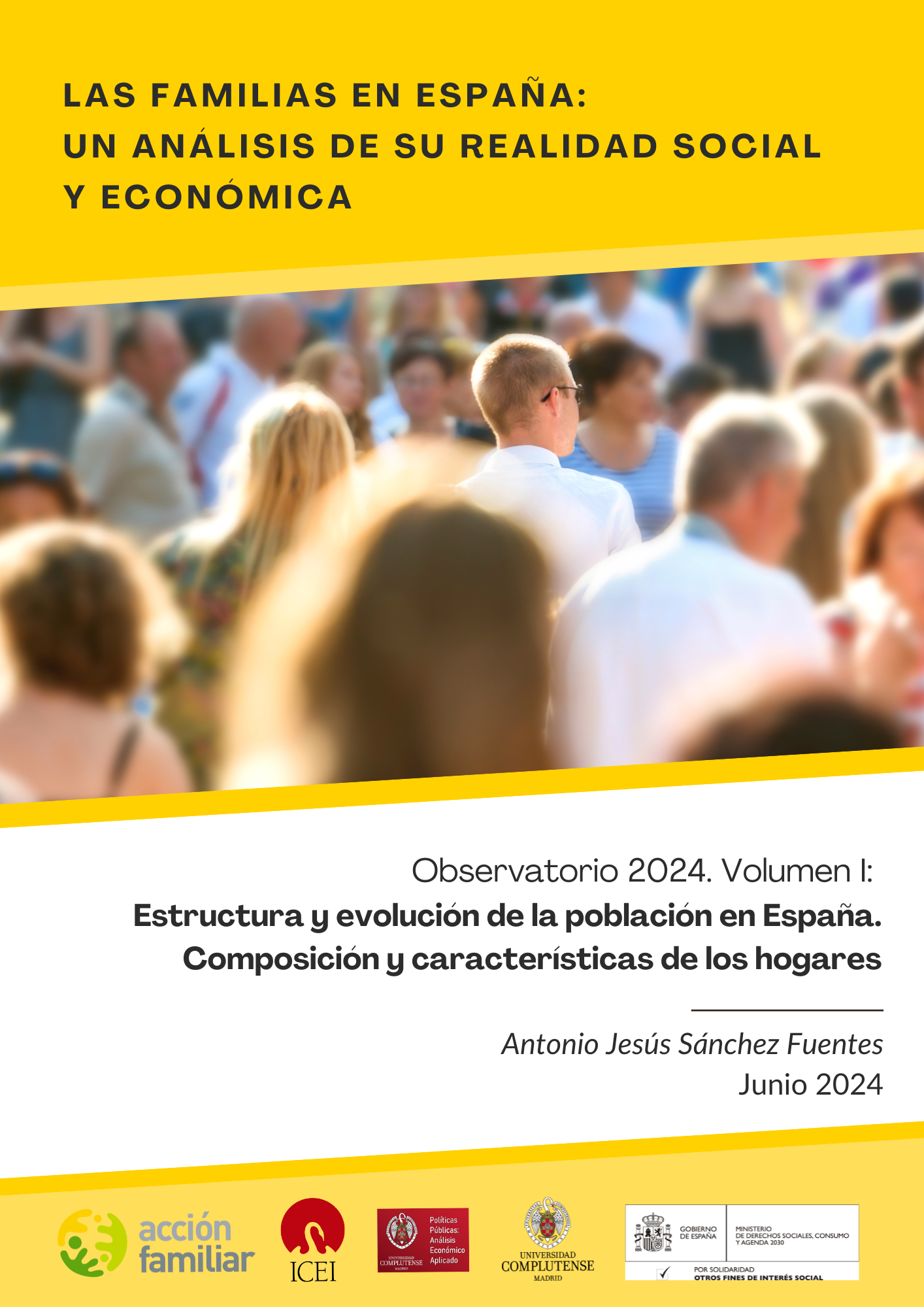 Volumen I: Estructura y evolución de la población en España. Composición y características de los hogares.