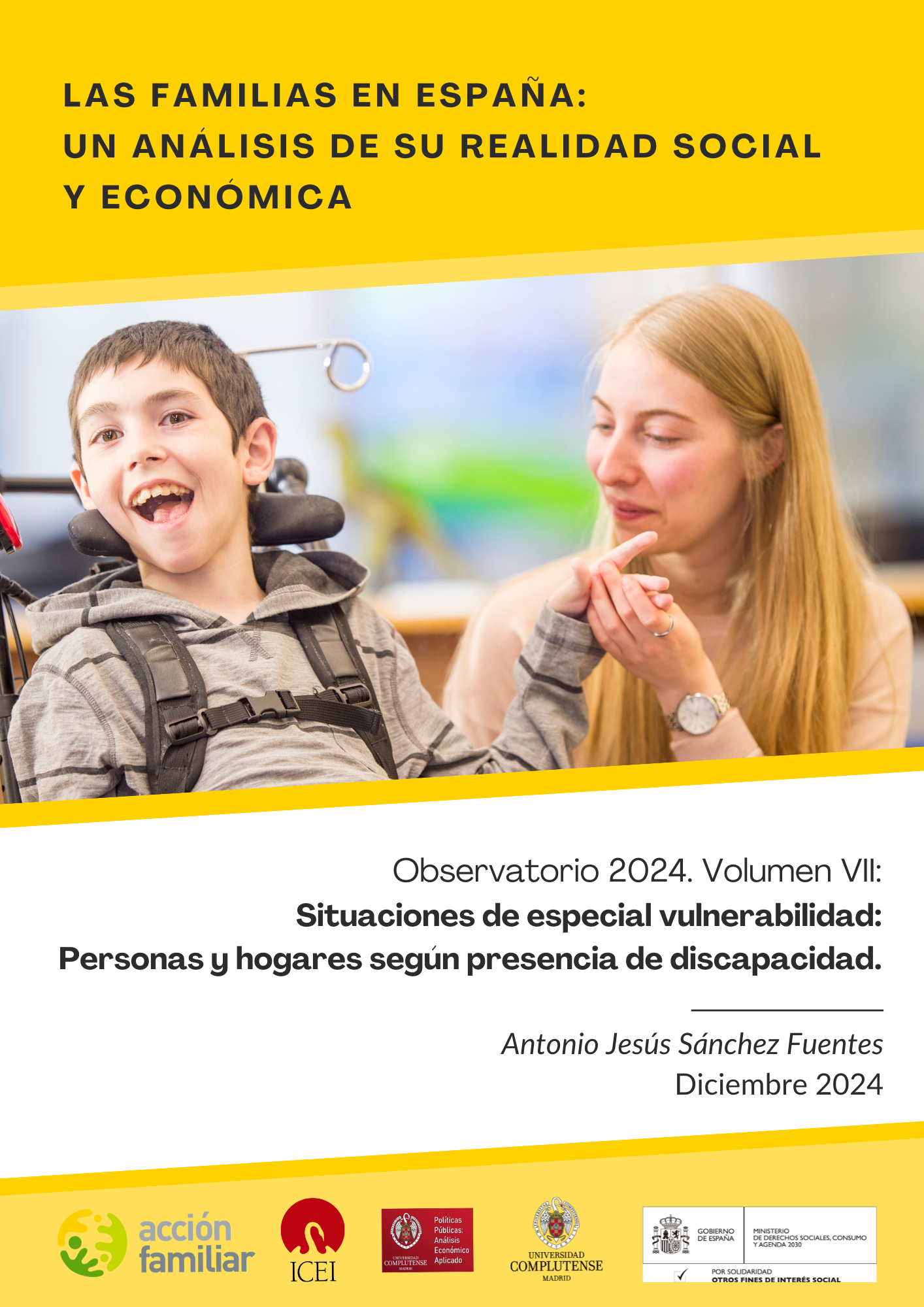 Observatorio 2024. Volumen VII: Situaciones de especial vulnerabilidad, Personas y hogares según presencia de discapacidad