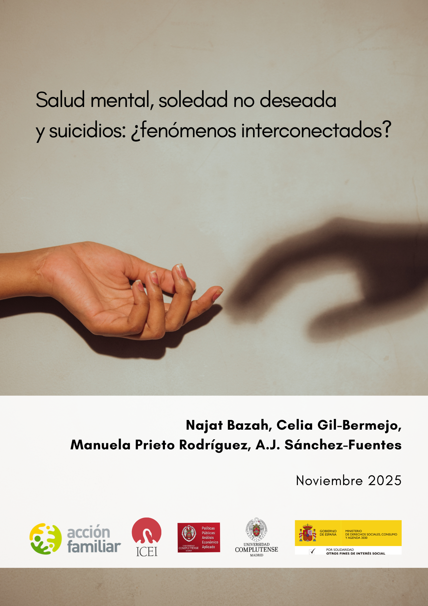 Salud mental, soledad no deseada y suicidios: ¿fenómenos interconectados?